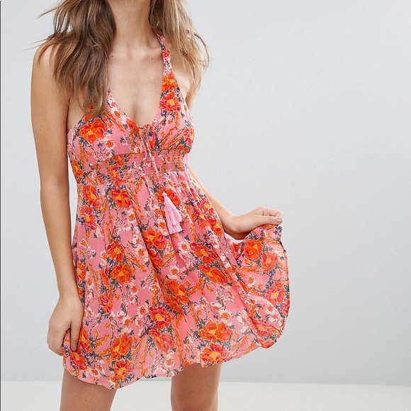 Free People Washed Ashore Mini Dress Pink - Picture 2 of 6